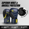 image:imageHayabusa T3 Boxing Gloves  SparringNavyYellow