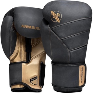 image:imageHayabusa T3 LX Leather Boxing GlovesObsidianGold